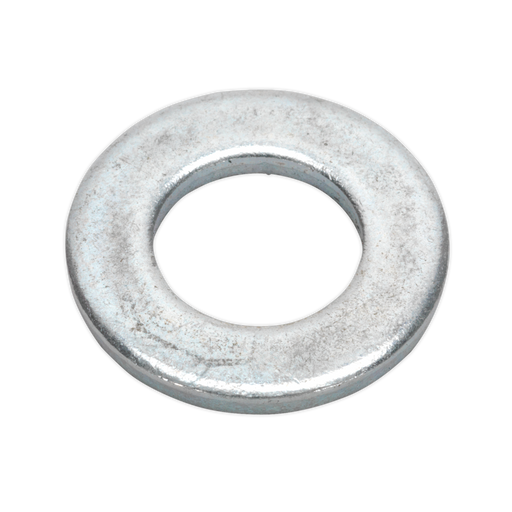 Sealey - FWA1224 Flat Washer M12 x 24mm Form A Zinc DIN 125 Pack of 100 Consumables Sealey - Sparks Warehouse