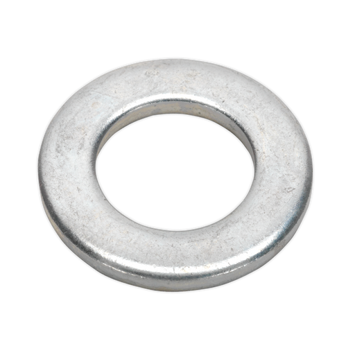 Sealey - FWA1630 Flat Washer M16 x 30mm Form A Zinc DIN 125 Pack of 50 Consumables Sealey - Sparks Warehouse