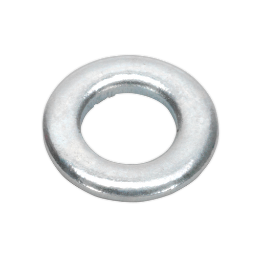 Sealey - FWA510 Flat Washer M5 x 10mm Form A Zinc DIN 125 Pack of 100 Consumables Sealey - Sparks Warehouse