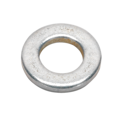 Sealey - FWA612 Flat Washer M6 x 12mm Form A Zinc DIN 125 Pack of 100 Consumables Sealey - Sparks Warehouse
