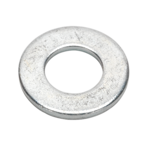Sealey - FWI105 Flat Washer 1/4" x 9/16" Table 3 Imperial Zinc BS 3410 Pack of 100 Consumables Sealey - Sparks Warehouse