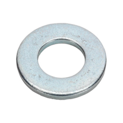 Sealey - FWI106 Flat Washer 3/16" x 7/16" Table 3 Imperial Zinc BS 3410 Pack of 100 Consumables Sealey - Sparks Warehouse