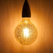 Filament LED G125 Globe 240v 6w E27 400lm 2200°k Dimmable - Crackle Effect LED Lighting Other  - Easy Lighbulbs