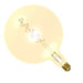 Filament LED G125 240v 4w E27 Amber Spiral Filament Dimmable - BELl - 60021 LED Lighting Bell  - Easy Lighbulbs