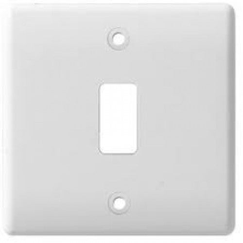BG Nexus G81 Nexus Moulded 1 Gang White Front Plate - BG - sparks-warehouse