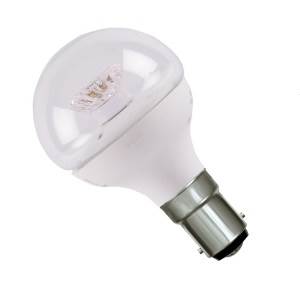 240 volt 4 watt B15d LED Clear Warm White Dimmable Golfball - Bell - 05184 LED Lighting Bell - Sparks Warehouse