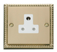 Scolmore GCBR038WH - 5A Round Pin Socket Outlet - White Deco Scolmore - Sparks Warehouse