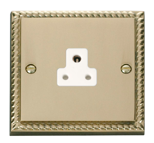 Scolmore GCBR039WH - 2A Round Pin Socket Outlet - White Deco Scolmore - Sparks Warehouse