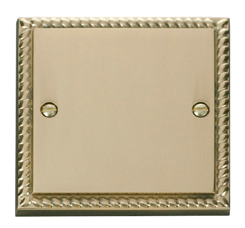 Scolmore GCBR060 - 1 Gang Blank Plate Deco Scolmore - Sparks Warehouse
