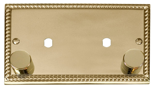 Scolmore GCBR186 - 2 Gang Plate 2 Module (1630W Max) Deco Scolmore - Sparks Warehouse