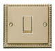 Scolmore GCBR425WH - 1 Gang Intermediate ‘Ingot’ 10AX Switch - White Deco Scolmore - Sparks Warehouse