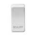 Knightsbridge GDBOILMW Switch cover "marked BOILER" - Matt White Knightsbridge Grid Knightsbridge - Sparks Warehouse