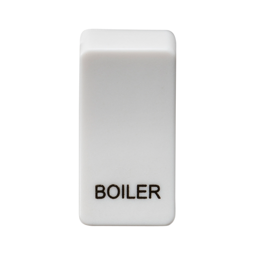 Knightsbridge GDBOILU Switch cover "marked BOILER" - white Knightsbridge Grid Knightsbridge - Sparks Warehouse