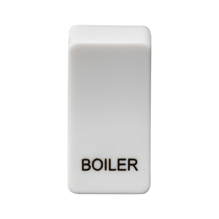 Knightsbridge GDBOILU Switch cover "marked BOILER" - white Knightsbridge Grid Knightsbridge - Sparks Warehouse