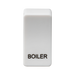 Knightsbridge GDBOILU Switch cover "marked BOILER" - white Knightsbridge Grid Knightsbridge - Sparks Warehouse