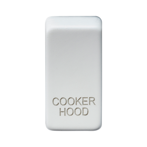 Knightsbridge GDCOOKMW Switch cover "marked COOKER HOOD" - Matt White Knightsbridge Grid Knightsbridge - Sparks Warehouse