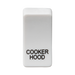 Knightsbridge GDCOOKU Switch cover "marked COOKER HOOD" - white Knightsbridge Grid Knightsbridge - Sparks Warehouse