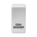 Knightsbridge GDDISHU Switch cover "marked DISHWASHER" - white Knightsbridge Grid Knightsbridge - Sparks Warehouse