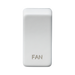 Knightsbridge GDFANMW Switch cover "marked FAN" - Matt White Knightsbridge Grid Knightsbridge - Sparks Warehouse
