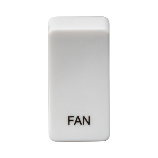 Knightsbridge GDFANU Switch cover "marked FAN" - white Knightsbridge Grid Knightsbridge - Sparks Warehouse
