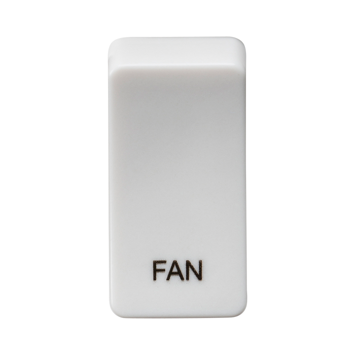 Knightsbridge GDFANU Switch cover "marked FAN" - white Knightsbridge Grid Knightsbridge - Sparks Warehouse