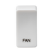 Knightsbridge GDFANU Switch cover "marked FAN" - white Knightsbridge Grid Knightsbridge - Sparks Warehouse
