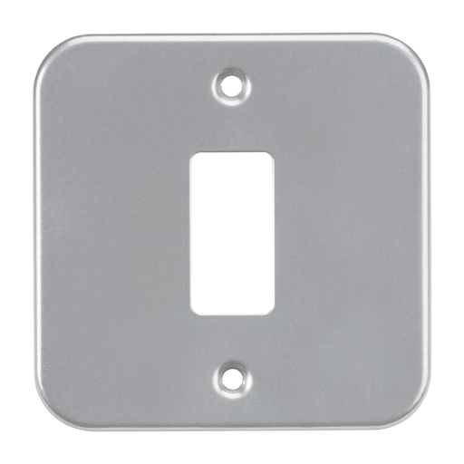 Knightsbridge GDFP001M Metal Clad 1G Grid faceplate Knightsbridge Grid Knightsbridge - Sparks Warehouse