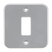 Knightsbridge GDFP001M Metal Clad 1G Grid faceplate Knightsbridge Grid Knightsbridge - Sparks Warehouse