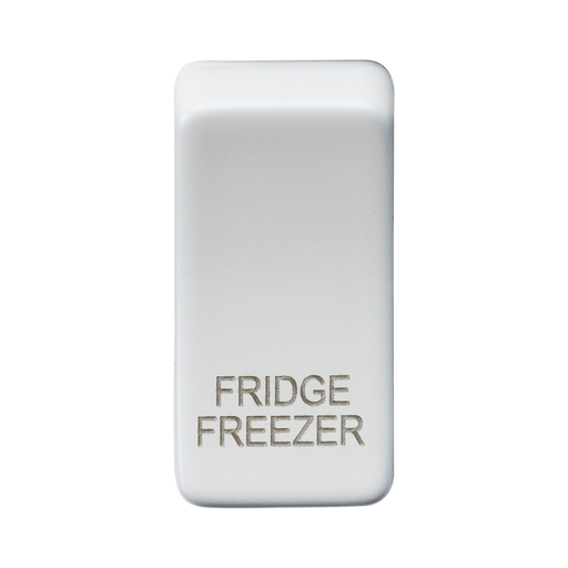 Knightsbridge GDFRIDMW Switch cover marked FRIDGE/FREEZER - Matt White Knightsbridge Grid Knightsbridge - Sparks Warehouse