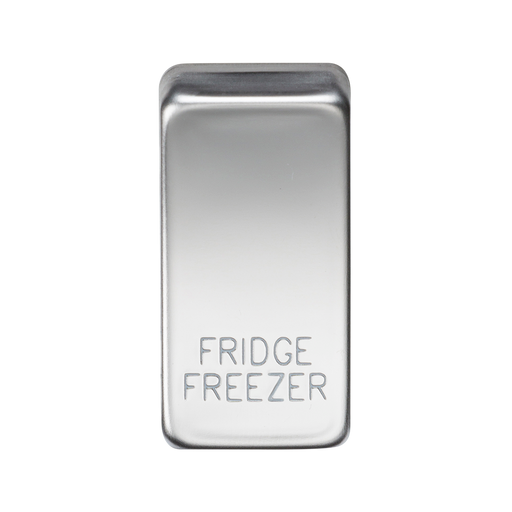 Knightsbridge GDFRIDPC Switch cover "marked FRIDGE/FREEZER" - polished chrome Knightsbridge Grid Knightsbridge - Sparks Warehouse