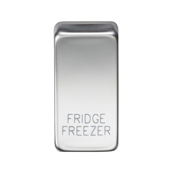 Knightsbridge GDFRIDPC Switch cover "marked FRIDGE/FREEZER" - polished chrome Knightsbridge Grid Knightsbridge - Sparks Warehouse