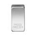 Knightsbridge GDFRIDPC Switch cover "marked FRIDGE/FREEZER" - polished chrome Knightsbridge Grid Knightsbridge - Sparks Warehouse