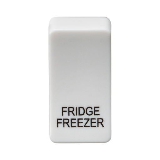 Knightsbridge GDFRIDU Switch cover "marked FRIDGE/FREEZER" - white Knightsbridge Grid Knightsbridge - Sparks Warehouse