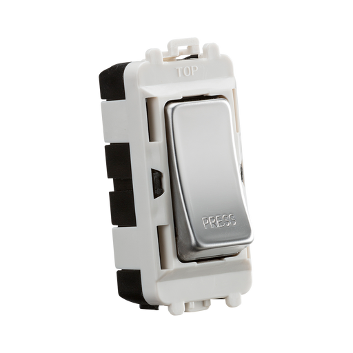 Knightsbridge GDM006PC 20AX 2 way retractive SP module (marked "PRESS") - polished chrome Knightsbridge Grid Knightsbridge - Sparks Warehouse