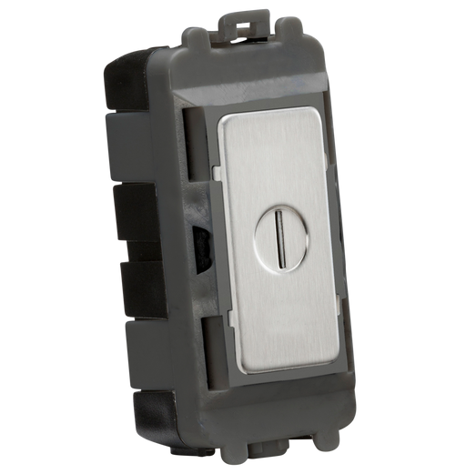 Knightsbridge GDM009BC 20AX 2 way SP key module - brushed chrome Knightsbridge Grid Knightsbridge - Sparks Warehouse