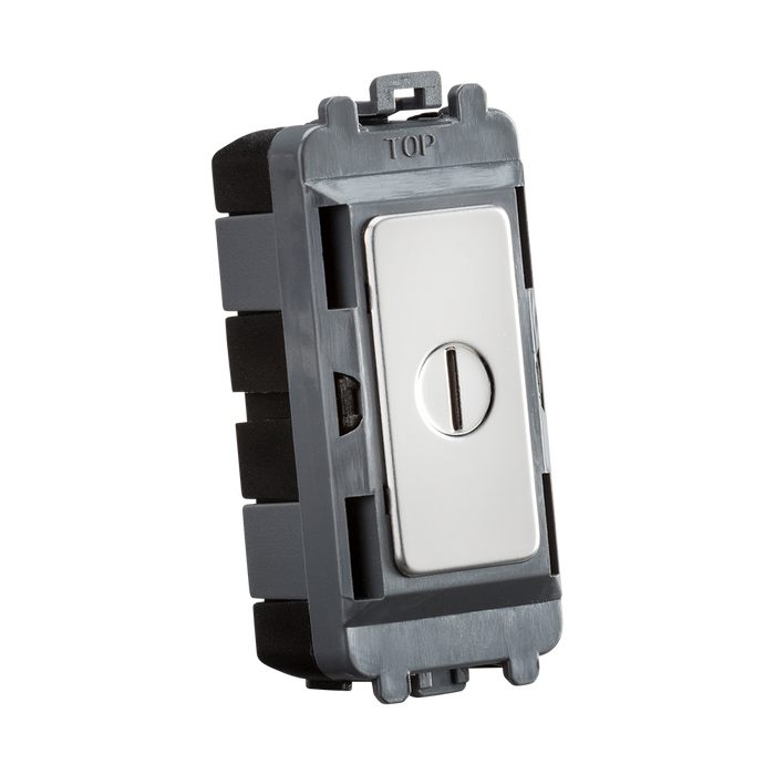 Knightsbridge GDM009PC 20AX 2 way SP key module - polished chrome Knightsbridge Grid Knightsbridge - Sparks Warehouse
