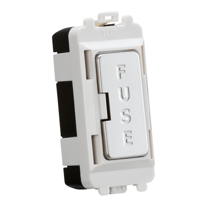 Knightsbridge GDM011PC 13A fused module - polished chrome Knightsbridge Grid Knightsbridge - Sparks Warehouse