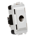 Knightsbridge GDM012U Flex outlet module (up to 10mm) - white Knightsbridge Grid Knightsbridge - Sparks Warehouse