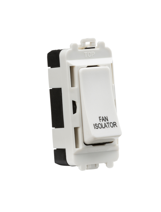 Knightsbridge GDM020U  20AX 10A Fan Isolator Module - White Knightsbridge Grid Knightsbridge - Sparks Warehouse