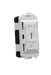 Knightsbridge GDM021MW 20AX 10A Fan Key Switch Isolator Module Matt White Knightsbridge Grid Knightsbridge - Sparks Warehouse