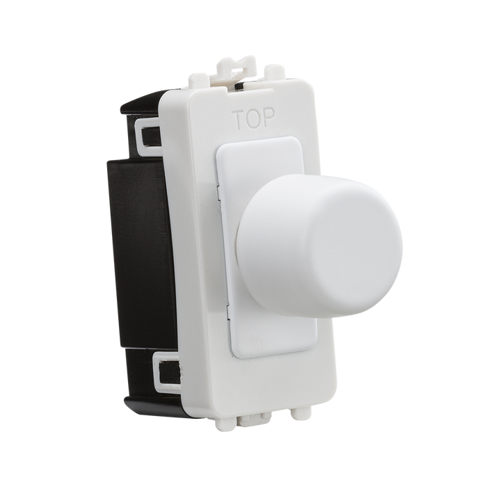 Knightsbridge GDM022MW 6A 1G 2-way Dummy Dimmer Module - Matt White ML Knightsbridge - Sparks Warehouse