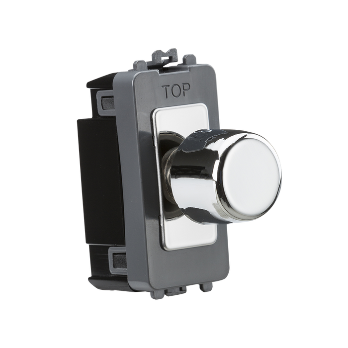 Knightsbridge GDM022PC 6A 1G 2-way Dummy Dimmer Module - Polished Chrome ML Knightsbridge - Sparks Warehouse