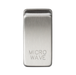 Knightsbridge GDMICROBC Grid Switch cover marked MICROWAVE - Brushed Chrome Switch Knightsbridge - Sparks Warehouse