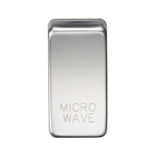 Knightsbridge GDMICROPC Switch cover "marked MICROWAVE" - polished chrome Knightsbridge Grid Knightsbridge - Sparks Warehouse