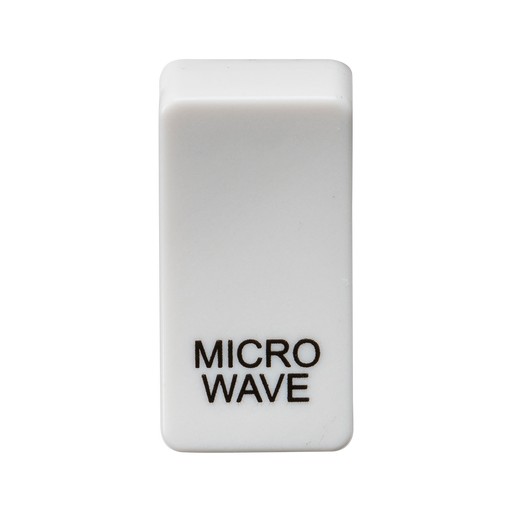 Knightsbridge GDMICROU Switch cover "marked MICROWAVE" - white Knightsbridge Grid Knightsbridge - Sparks Warehouse