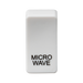 Knightsbridge GDMICROU Switch cover "marked MICROWAVE" - white Knightsbridge Grid Knightsbridge - Sparks Warehouse