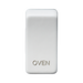 Knightsbridge GDOVENMW Switch cover marked OVEN - Matt White Knightsbridge Grid Knightsbridge - Sparks Warehouse