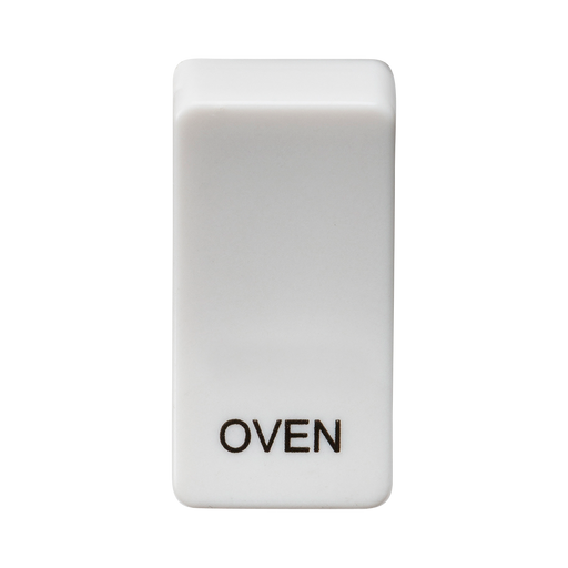 Knightsbridge GDOVENU Switch cover "marked OVEN" - white Knightsbridge Grid Knightsbridge - Sparks Warehouse
