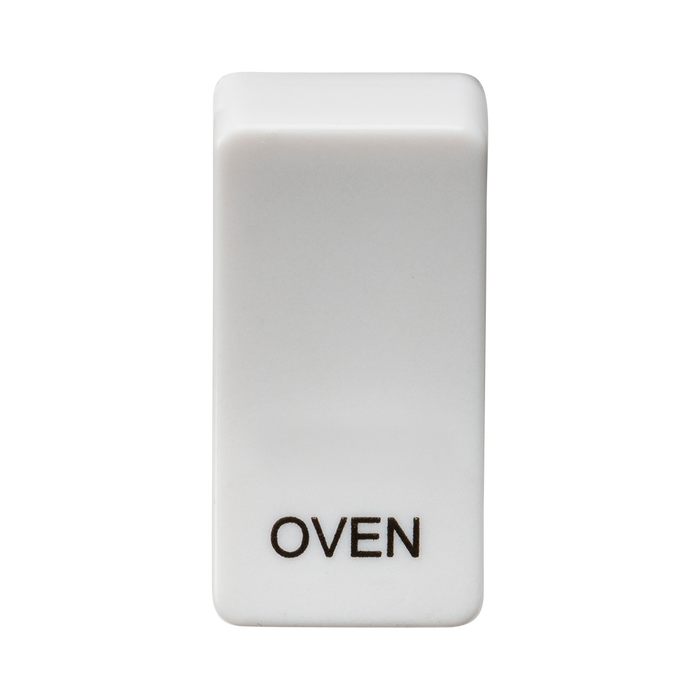 Knightsbridge GDOVENU Switch cover "marked OVEN" - white Knightsbridge Grid Knightsbridge - Sparks Warehouse