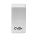 Knightsbridge GDOVENU Switch cover "marked OVEN" - white Knightsbridge Grid Knightsbridge - Sparks Warehouse